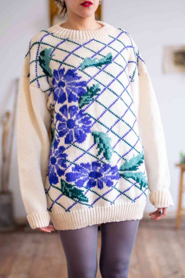 Sueter Flower Talle: XL-