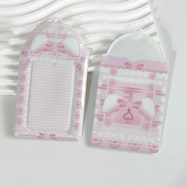Producto - Holder rosa con moños
