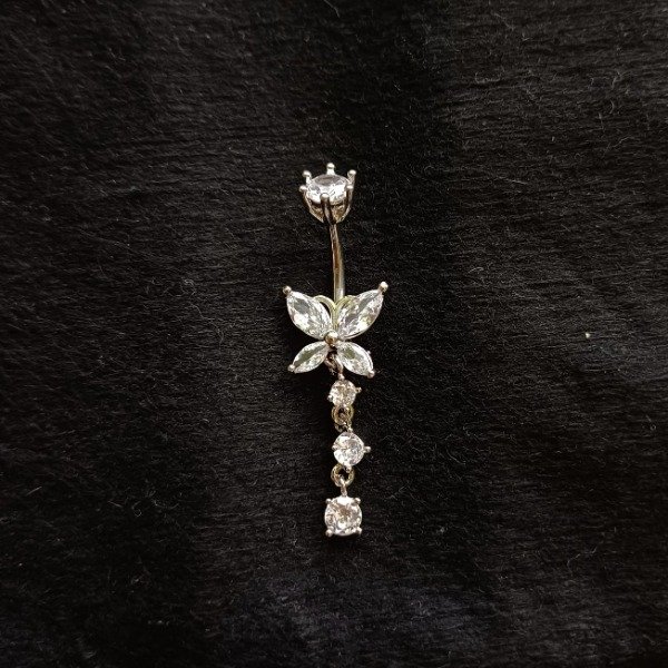 Producto - Piercing ombligo mariposa strass