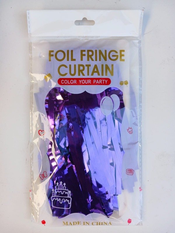 Producto - Cortina Metalizada Violeta