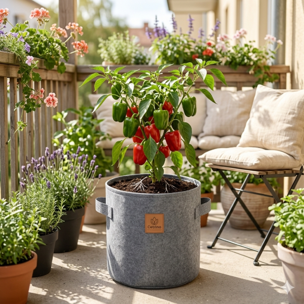 Producto - Maceta Geotextil Redonda Linea GREEN 40L