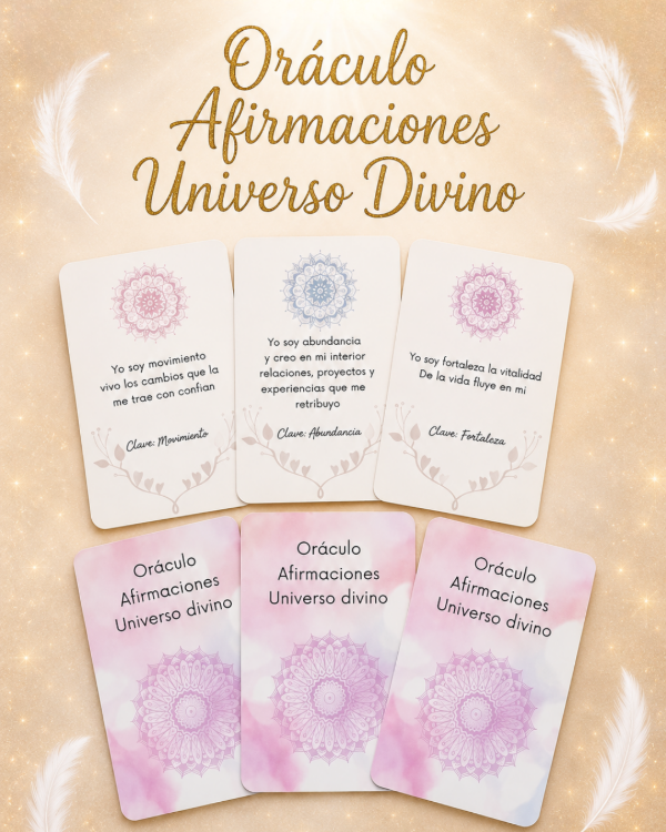Producto - Oráculo Afirmaciones del Universo Divino