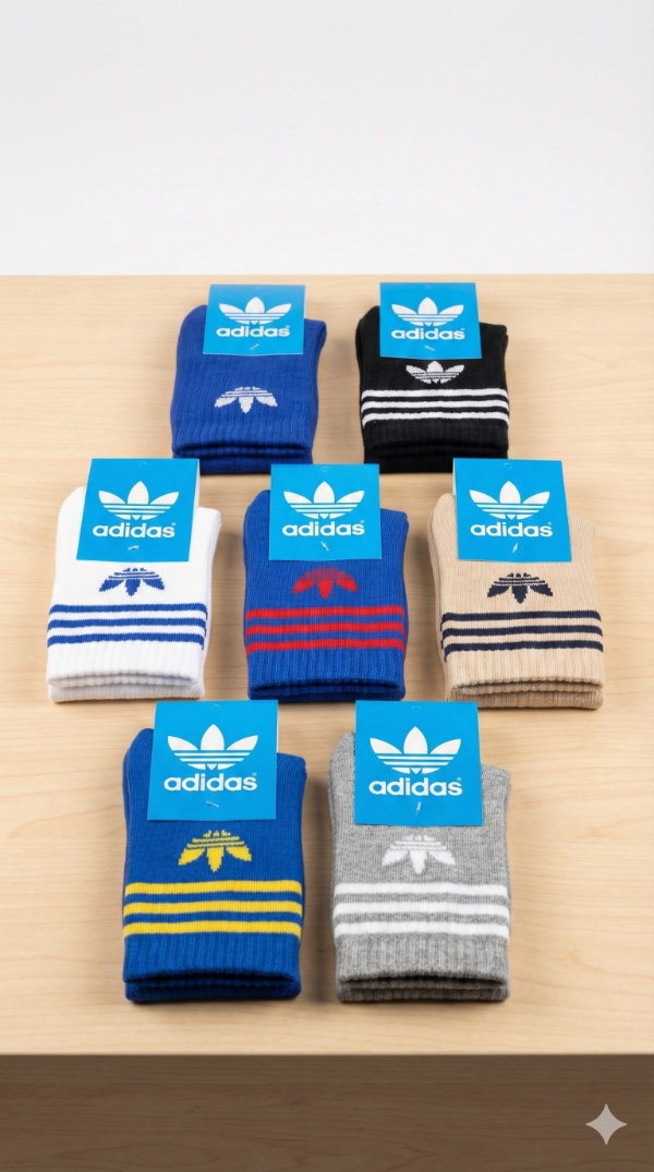 Producto - PACK MEDIAS SURTIDAS ADIDAS . HOMBRE  X 12 UNIDADES