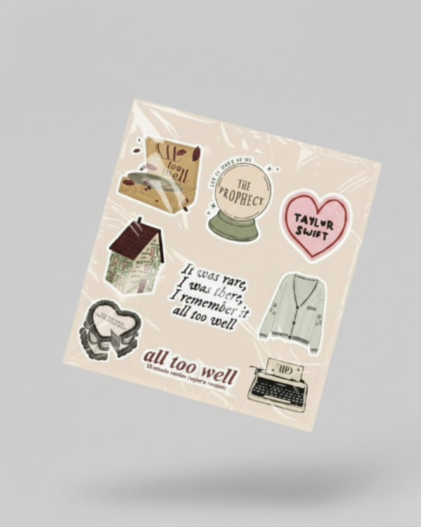 Producto - Plancha de Sticker Inspirada Taylor Swift varias eras