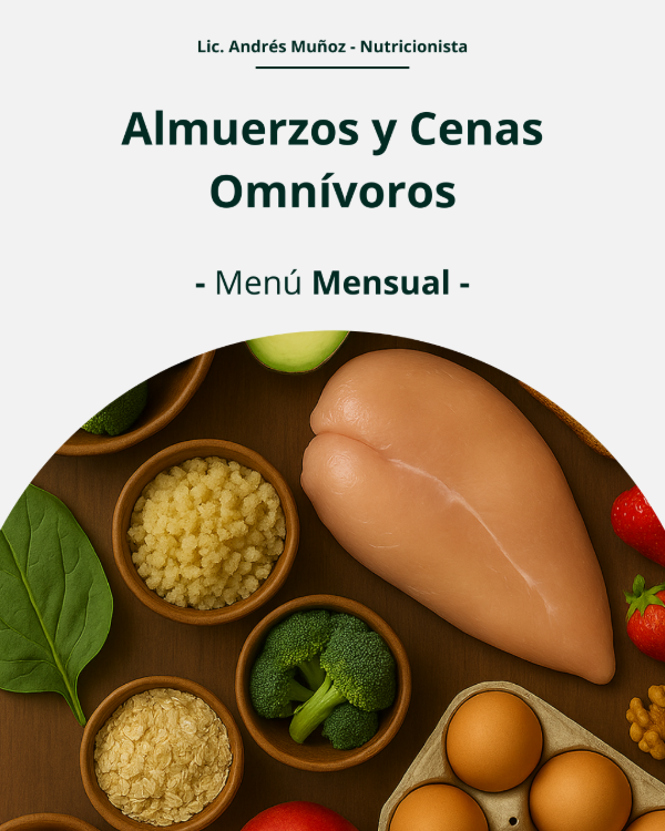 Producto - Menú Primaveral Mensual Omnívoro -