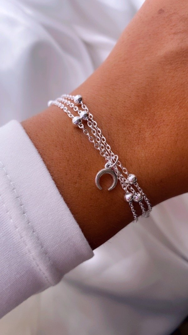 Producto - Pulsera triple luna invertida