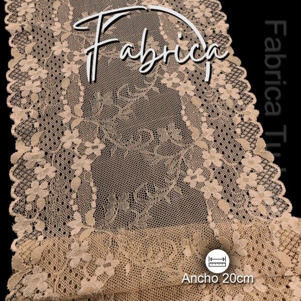 Producto - PS281 Puntilla Avellana. Medida: 20cm (por metro)