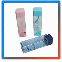 Producto - BOTELLA DE PLASTICO CUADRADA MY BOTTLE VARIOS COLORES 450ML (20UN)