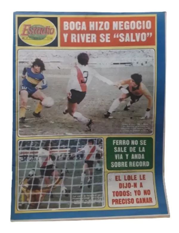 Producto - Revista Estadio Diego Maradona Boca-River 7 Julio De 1981 (usado)