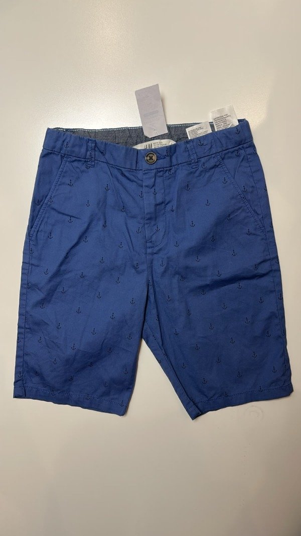 Producto - Bermuda de vestir azul con anclas HyM 8 años - 1