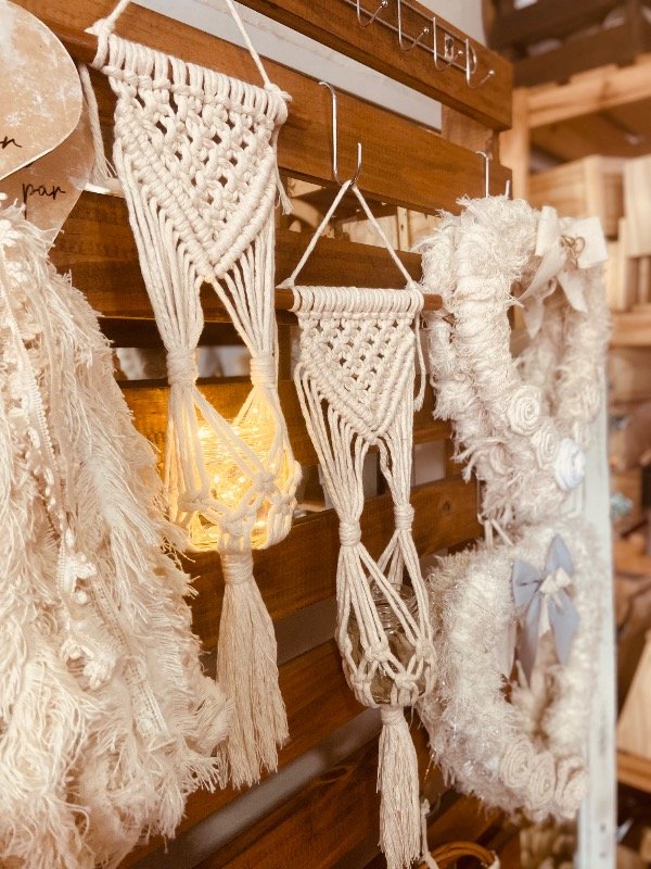 Producto - Porta maceta colgante macrame 45 cm