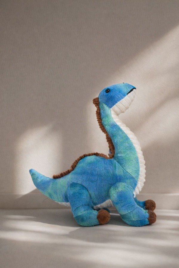 Producto - Peluche Dino Brontosaurus Azul Verde