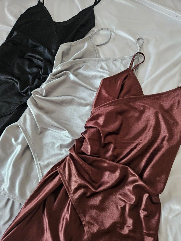 Producto - VESTIDO SATEN CON DISEÑO