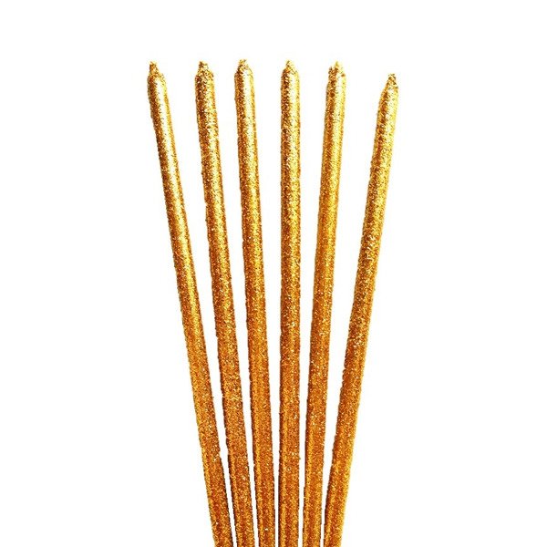 Producto - Vela Glitter dorada x1u