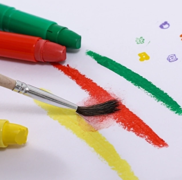 Producto - valijita de CRAYONES acuarelables con sellos. 24 unidades - 4