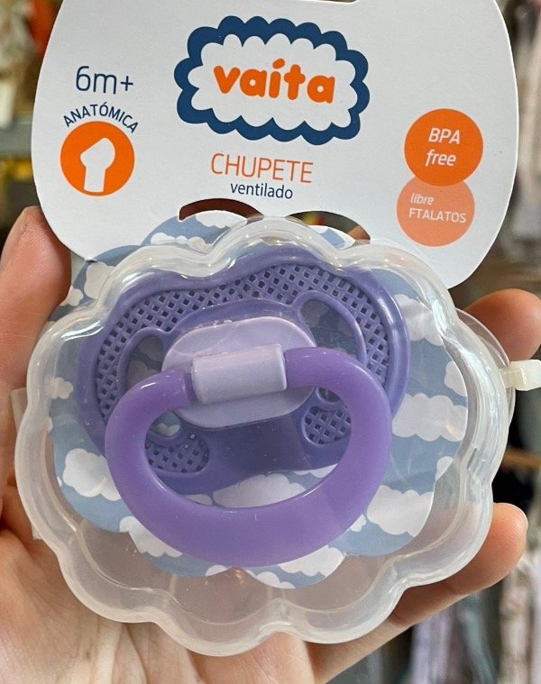 Producto - Chupete Vaita ventilado silicona +3 M violeta