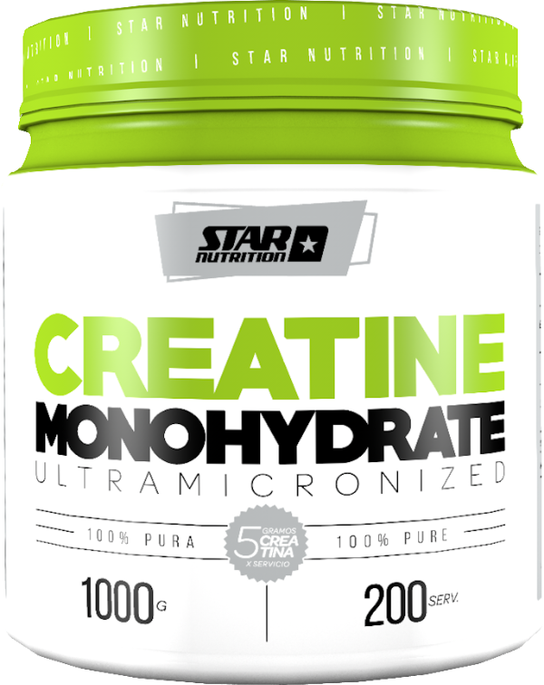 Producto - Creatina Micronizada 1 Kg / 200 Servicios Star Nutrition Sin Tacc