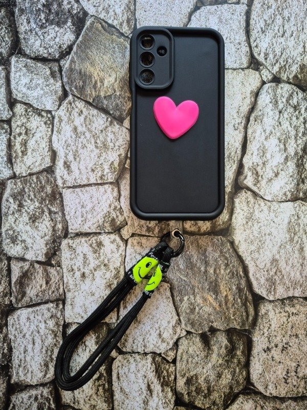 Producto - Funda silicone soft con correa Samsung S24 Fe negra