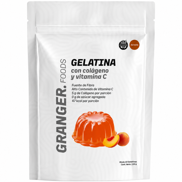 Producto - GELATINA SABOR DURAZNO GRANGER 150gr