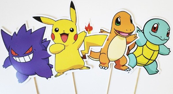 Producto - Pokemon Cake Toppers Grandes - Adorno Para Mesa - 2