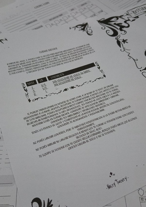 Producto - Bestiario IMPRIMIBLE - Complemento para Druidas/Rangers/Cualquier summoner - 1