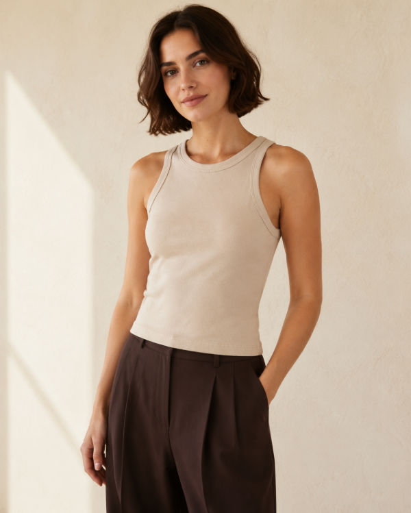 Producto - Musculosa Gema Ribb arena - 0