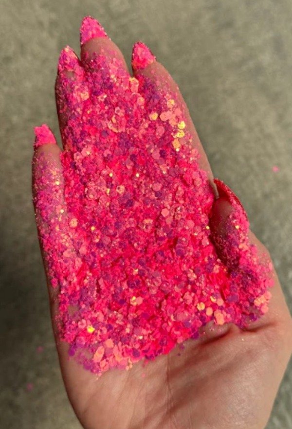 Producto - Glitter neon rosa