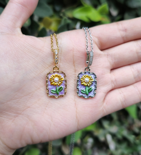 Producto - Collar flor girasol vintage