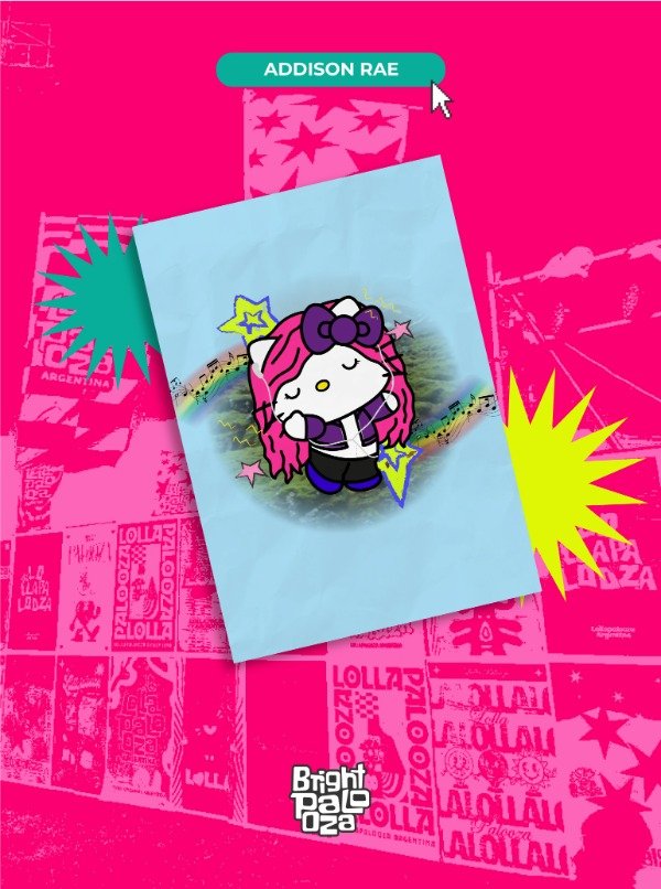 Producto - Poster Kitty Addison Rae - BRIGHTPALOOZA