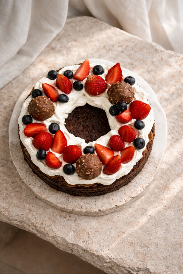 Producto - Brownie Ferrero y frutos rojos