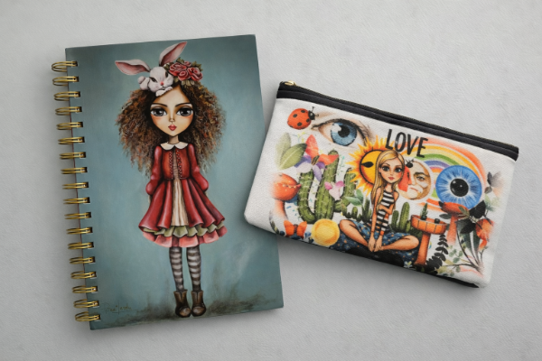 Producto - CUADERNO A5 Rulos (rayado) + CARTUCHERA . (Preventa)