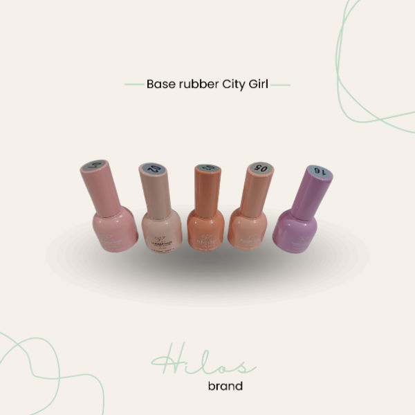 Producto - Base Rubber City girl (01,02,03,04,05,06,07,08,10,11,12,15,16,17)