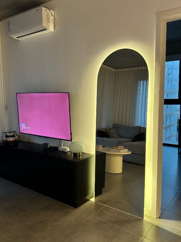 Producto - Espejo medio punto + led
