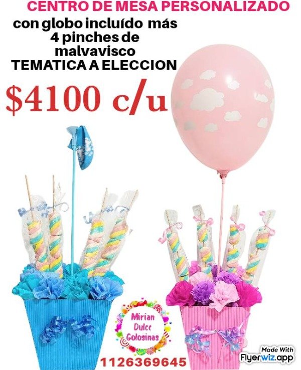 Producto - Centro de mesa con pinches personalizado