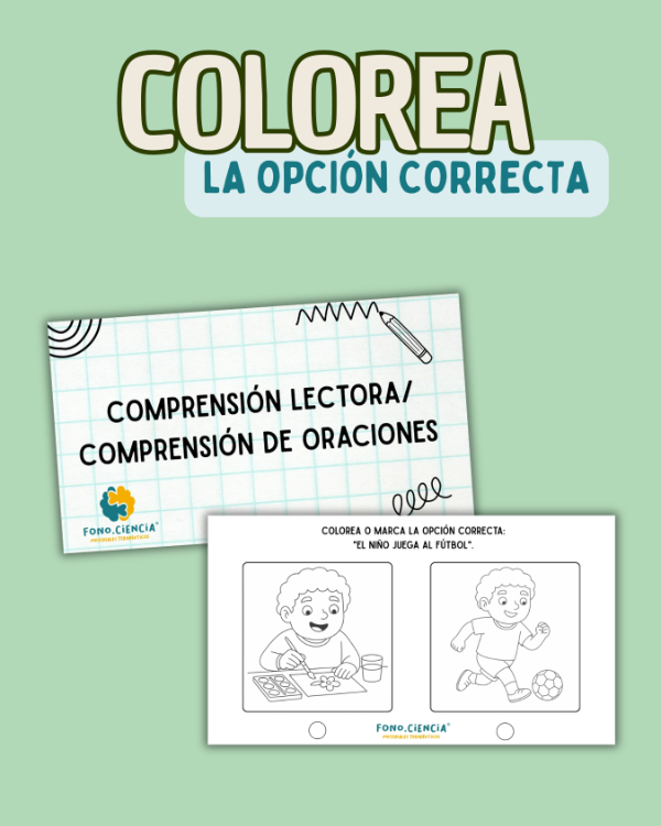 Producto - Colorea la opción correcta