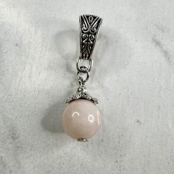 Producto - Dije Esfera Cuarzo Rosa