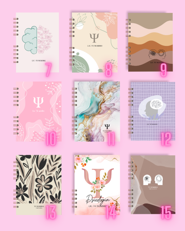 Producto - CUADERNOS AGENDA PSICOLOGIA TURNERO 45 MIN - 1