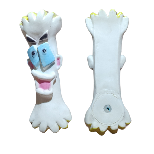 Producto - Juguete para perros con chifle sonoro modelo hueso con cara - 3
