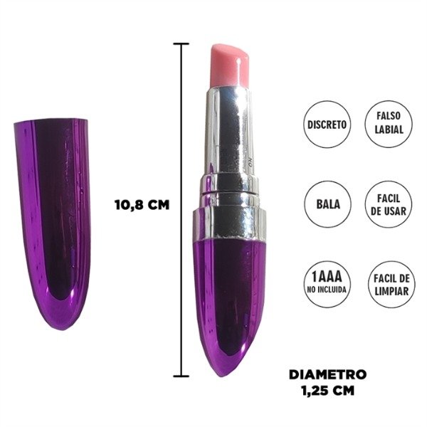 Producto - Vibrador Labial Violeta