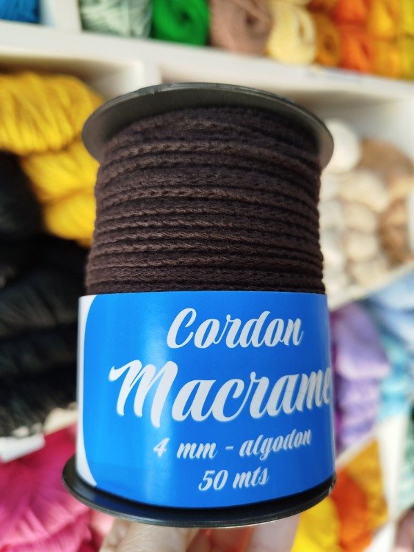 Producto - MARRON CORDON MACRAME 4 MM