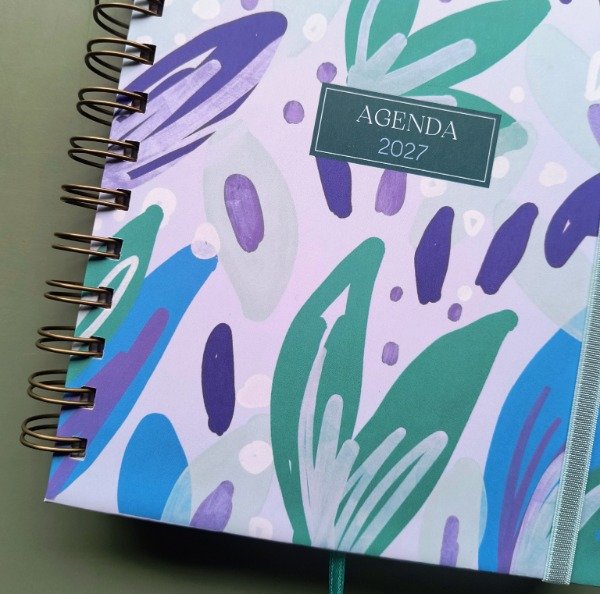 Producto - Agenda 2027 Semana a la Vista- Gilda Aqua Lila - 2