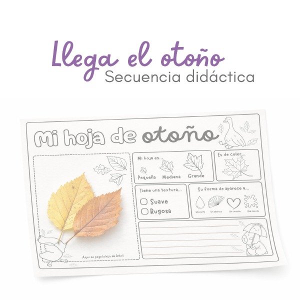 Producto - Secuencia didáctica, llega el otoño, para primaria