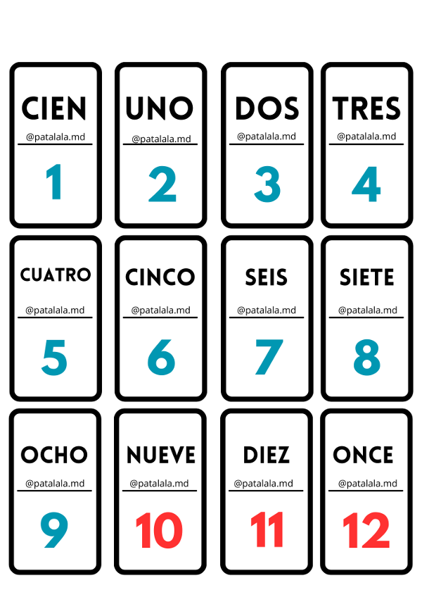 Producto - DOMINÓ DE NÚMEROS