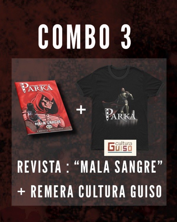 Producto - PARKA "Leyenda urbana 1 - Mala Sangre" COMBO 3