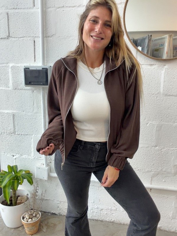 Producto - Campera MANGO Choco - 2