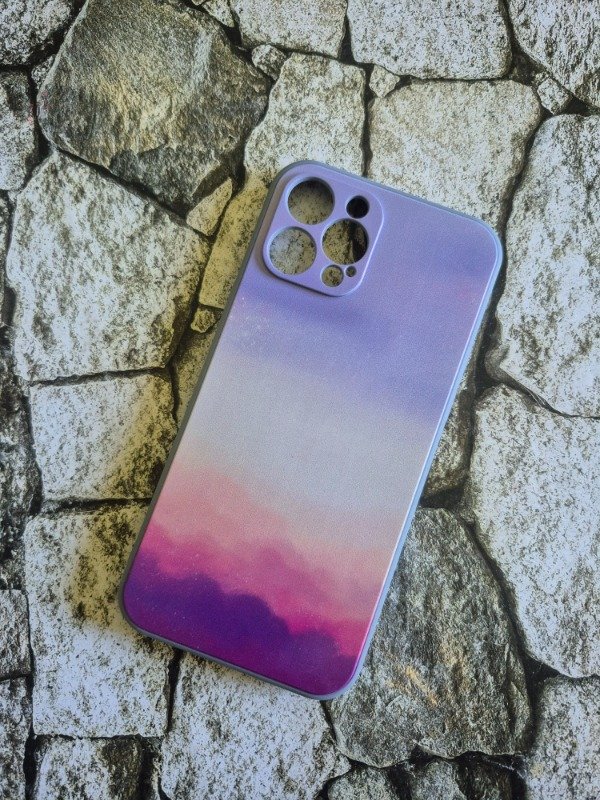 Producto - Funda silicone soft universo Iphone 12 Pro Max lila