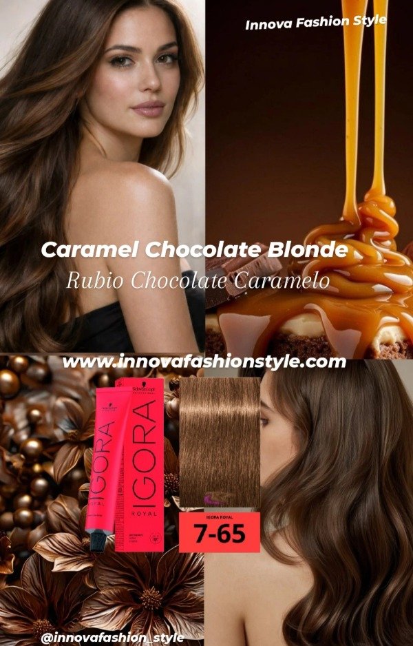 Producto - Kit Igora Royal 7-65 Rubio Chocolate Caramelo + Oxidante Igora 20 Vol
