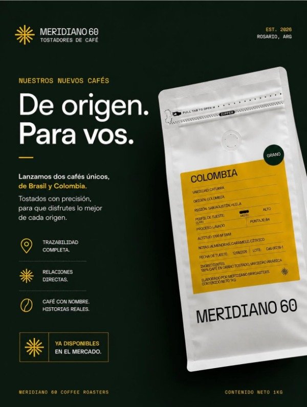 Producto - Café tostado x 250gr. de Meridiano 60 - 2