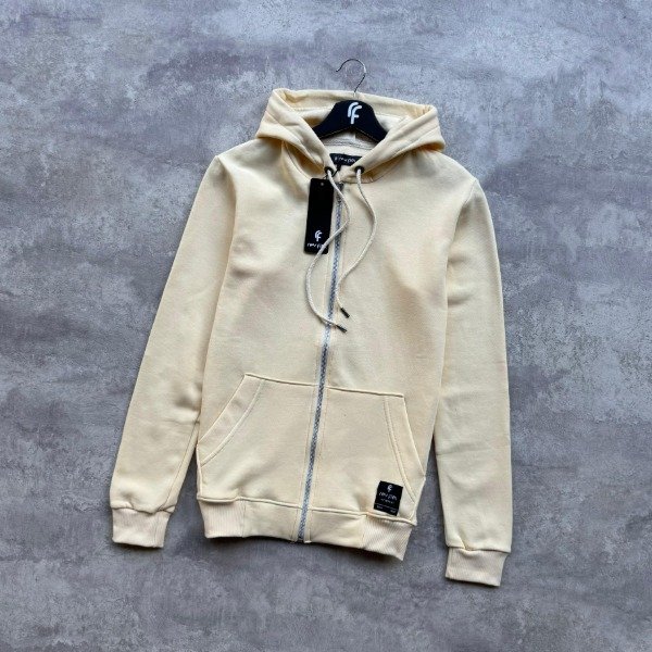 Producto - CAMPERA FRIZA AMARILLO PASTEL