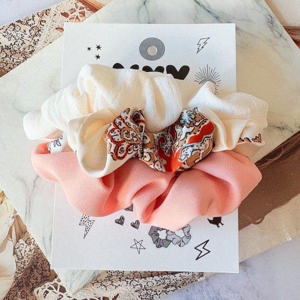 Producto - Set x 3 Scrunchies Boho Style